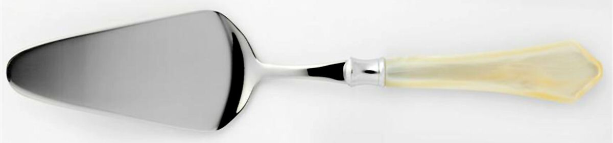 Verona-Ivory (Stainless, Acrylic) Pie Server with Stainless Blade by Vietri-1