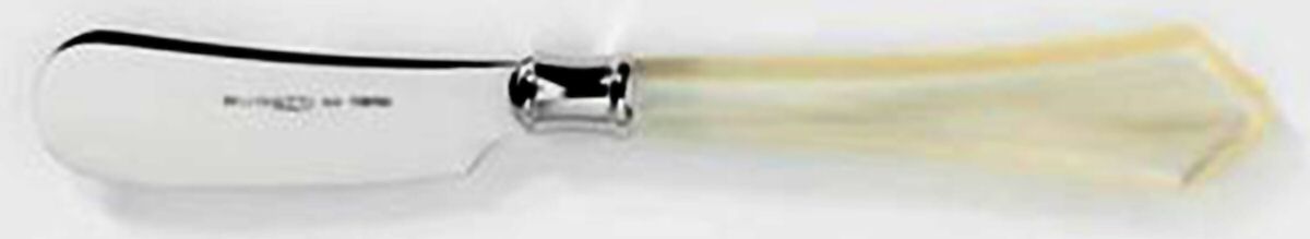 Verona-Ivory (Stainless, Acrylic) Hollow Handle Butter Spreader by Vietri-1