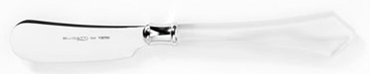Verona-White (Stainless, Acrylic) Hollow Handle Butter Spreader by Vietri-1
