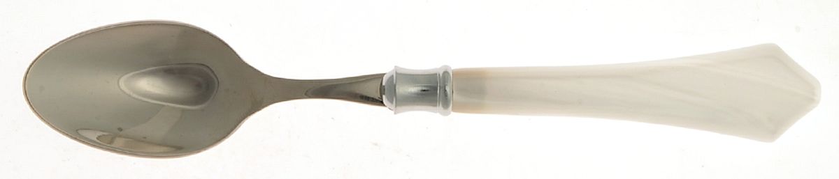Verona-White (Stainless, Acrylic) Teaspoon by Vietri-1