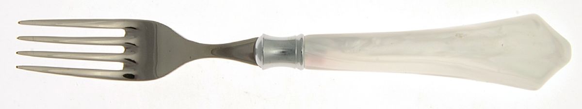 Verona-White (Stainless, Acrylic) Individual Salad Fork by Vietri-1