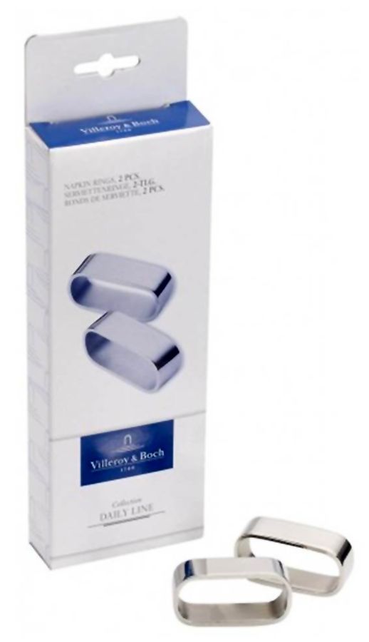 Daily Line (Stainless) Napkin Ring - Set of 2 by Villeroy & Boch-1
