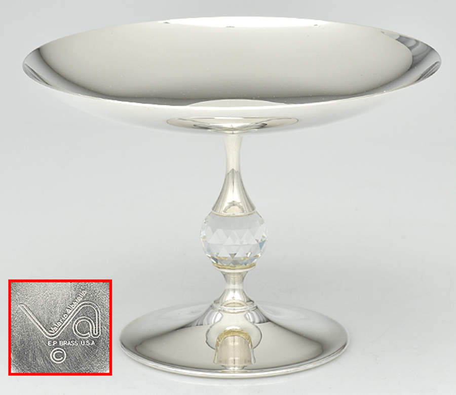 Silverplate Hollowware Round Compote (Height X Width) by Valerio Albarello-1
