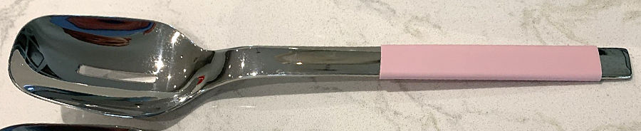 S+ Rose (Stainless) Pierced Salad Serving Spoon, Solid Piece by Villeroy & Boch-1