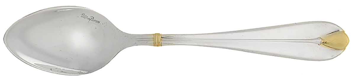 Pearl-Gold (Silverplate, Gold Acct) Demitasse Spoon by Villeroy & Boch-1