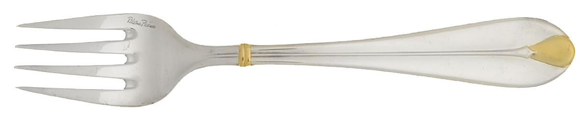 Pearl-Gold (Silverplate, Gold Acct) Individual Salad Fork by Villeroy & Boch-1