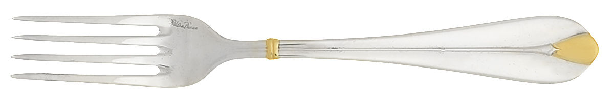Pearl-Gold (Silverplate, Gold Acct) Fork by Villeroy & Boch-1