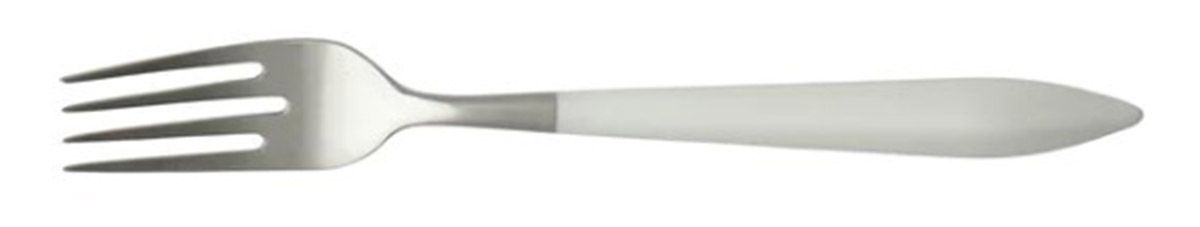 Ares Argento White (Stainless) Individual Salad Fork by Vietri-1