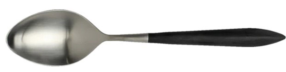 Ares Argento Black (Stainless) Tablespoon (Serving Spoon) by Vietri-1