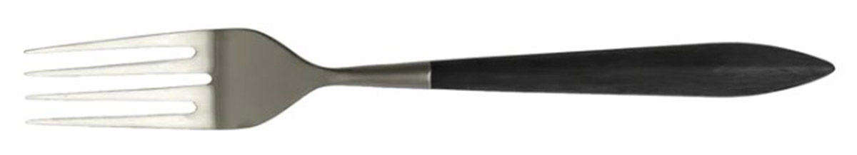 Ares Argento Black (Stainless) Solid Serving Fork by Vietri-1