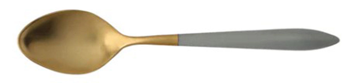 Ares Oro Gray (Gold Electroplate) Teaspoon by Vietri-1