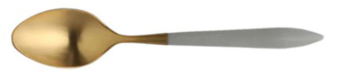 Ares Oro Gray (Gold Electroplate) Demitasse Spoon by Vietri-1