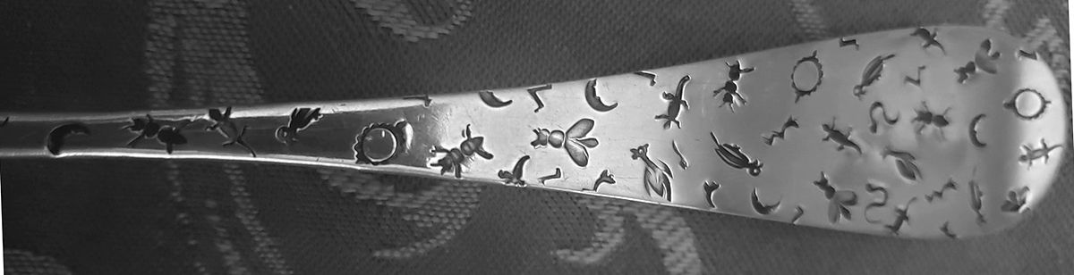 477 (Sterling) Vegetable Serving Spoon (Solid) by Vansant-1