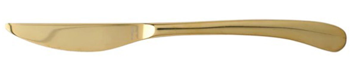 Settimocielo Oro (Gold Electroplate) Modern Solid Knife by Vietri-1