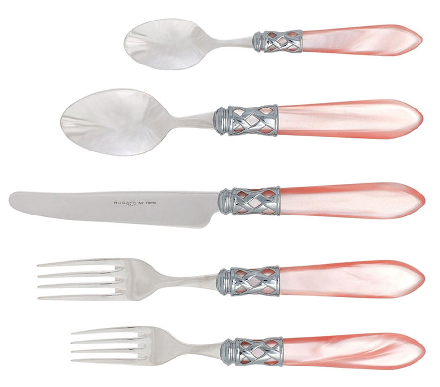 Aladdin Light Pink (Brilliant) Fork by Vietri-1