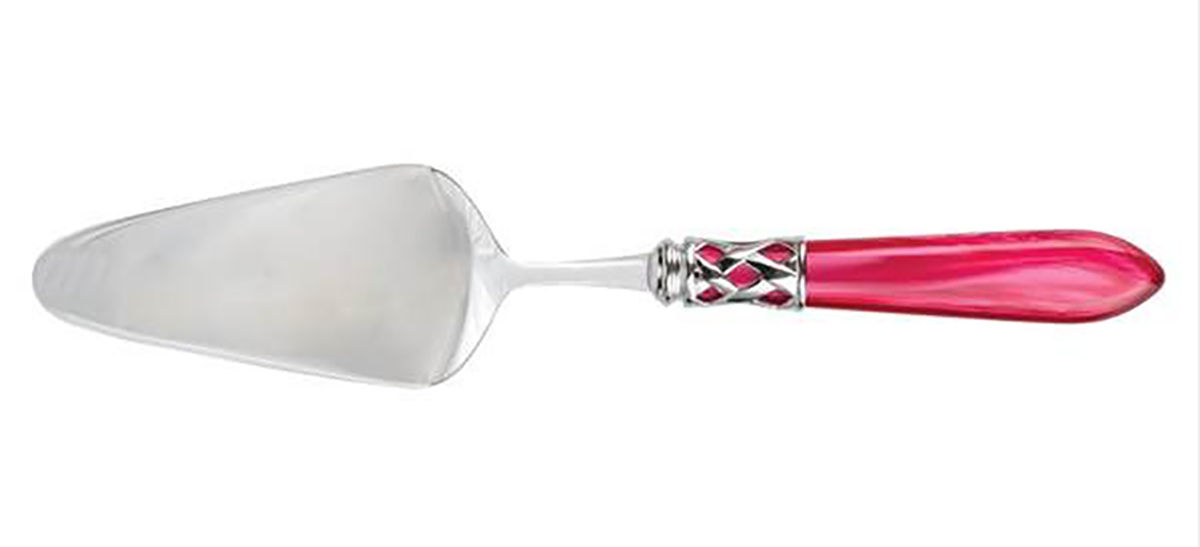 Aladdin Raspberry (Brilliant Lattice) Pastry Server with Stainless Blade by Vietri-1