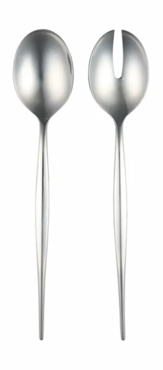 Natura (Stainless) (2 Pc) Solid Salad Set by Vietri-1