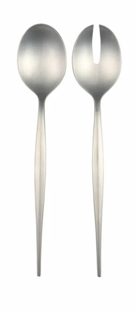Natura Satin (Stainless) (2 Pc) Solid Salad Set by Vietri-1