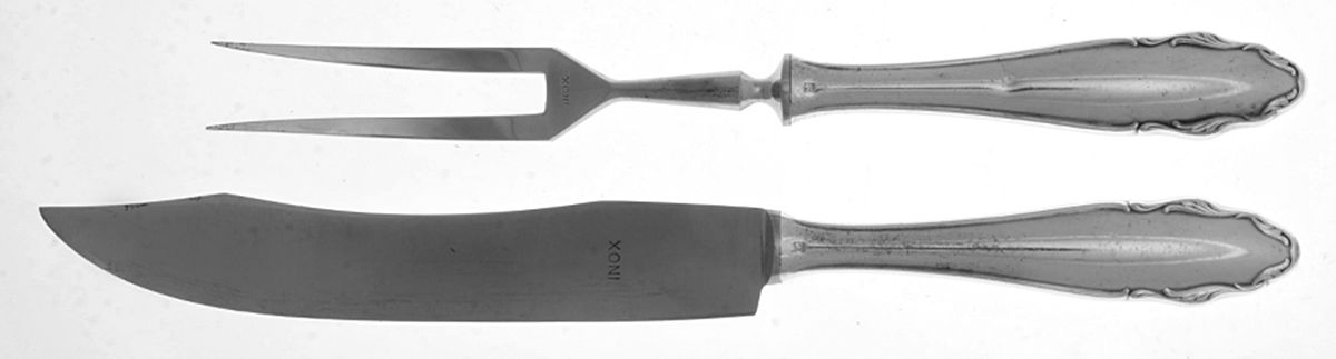 2200 (Silverplate) Small Stainless Blade 2-Piece Steak Carving Set by WMF Flatware-1