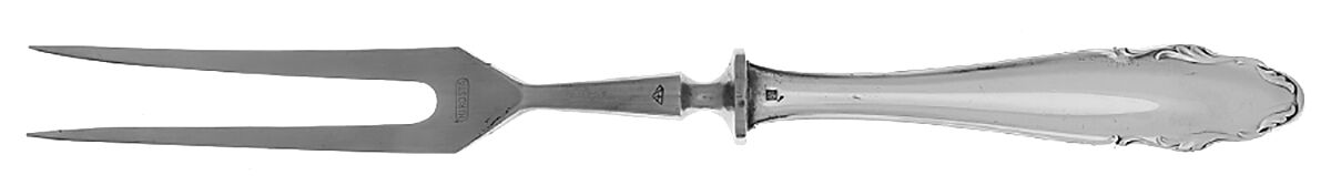 2200 (Silverplate) Large Stainless-Prong Roast Carving Fork by WMF Flatware-1