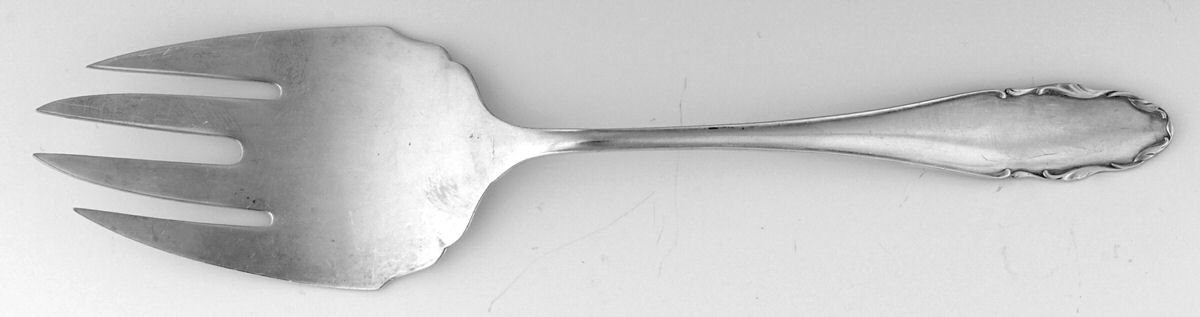 2200 (Silverplate) Large Solid Fish Serving Fork by WMF Flatware-1