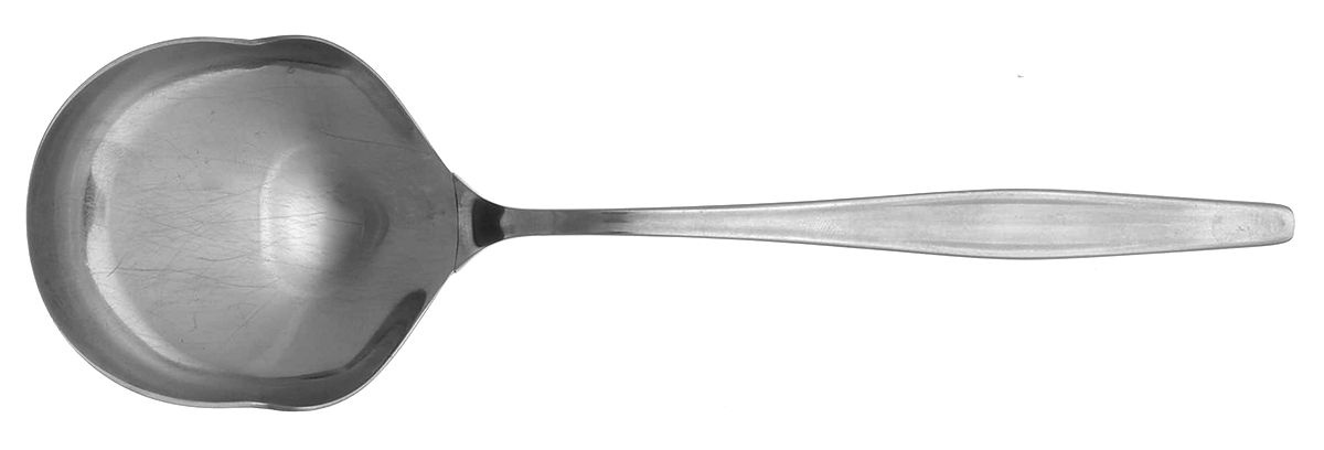 Atlanta-Motion (Stainless, Older, 1954) Solid Smooth Casserole Spoon by WMF Flatware-1