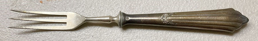 Facher (Silverplate) Individual Fruit Fork with Stainless Tines by WMF Flatware-1