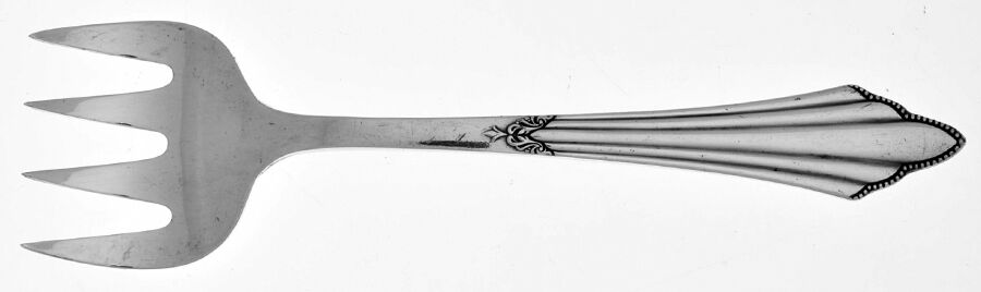 Facher (Silverplate) Large Solid Tined Sardine Serving Fork by WMF Flatware-1