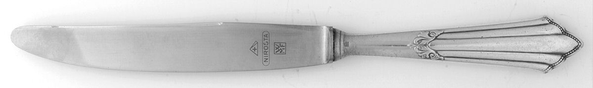 Facher (Silverplate) Modern Hollow Knife by WMF Flatware-1