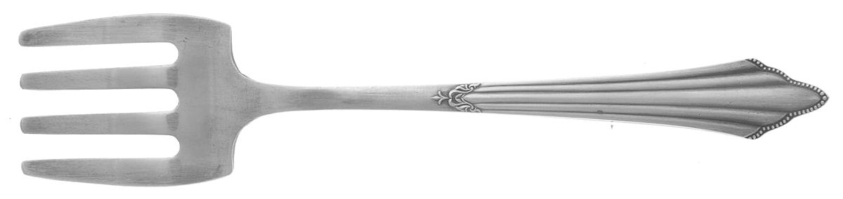 Facher (Silverplate) Large Solid Tined Sardine Serving Fork by WMF Flatware-1