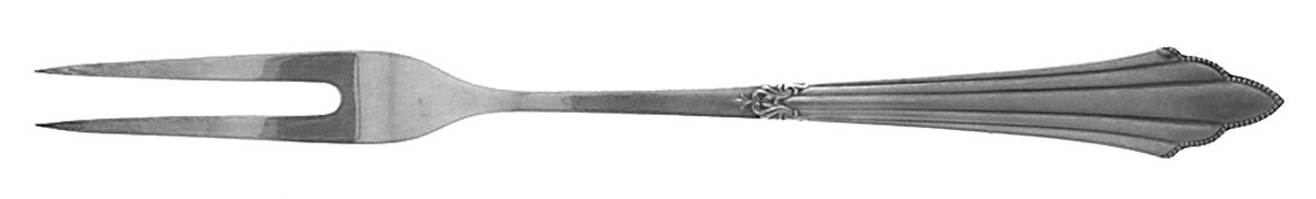 Fan (Sterling) Small Solid Cold Meat Serving Fork by WMF Flatware-1