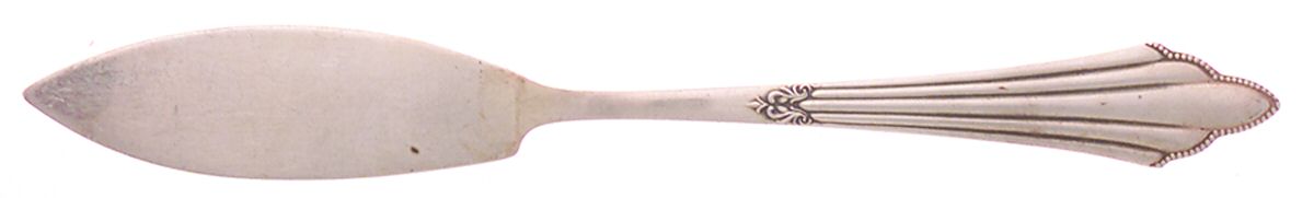 Fan (Sterling) Flat Handle Master Butter Knife by WMF Flatware-1