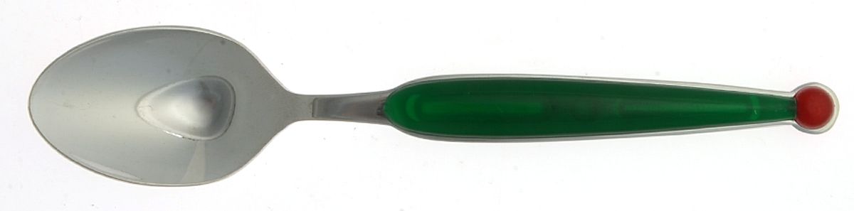 Fantasia-Green & Red (Stainless) Teaspoon by WMF Flatware-1