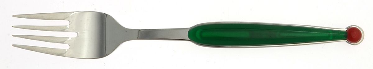 Fantasia-Green & Red (Stainless) Individual Salad Fork by WMF Flatware-1