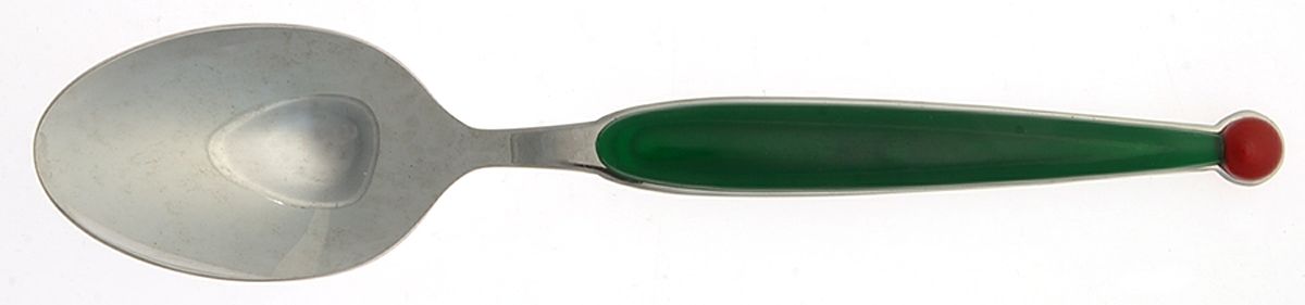 Fantasia-Green & Red (Stainless) Solid Place/Salad Serving Spoon by WMF Flatware-1