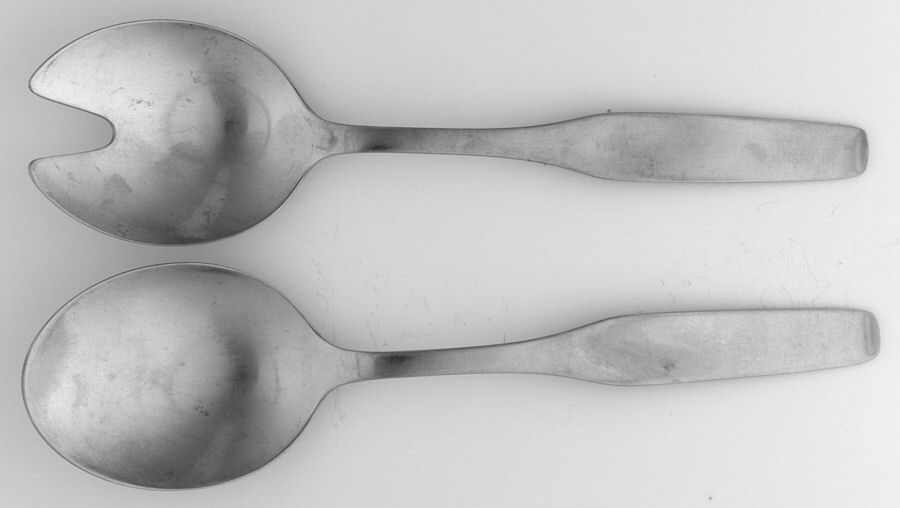 Form (Stainless, Old) (2 Pc) Solid Salad Set by WMF Flatware-1