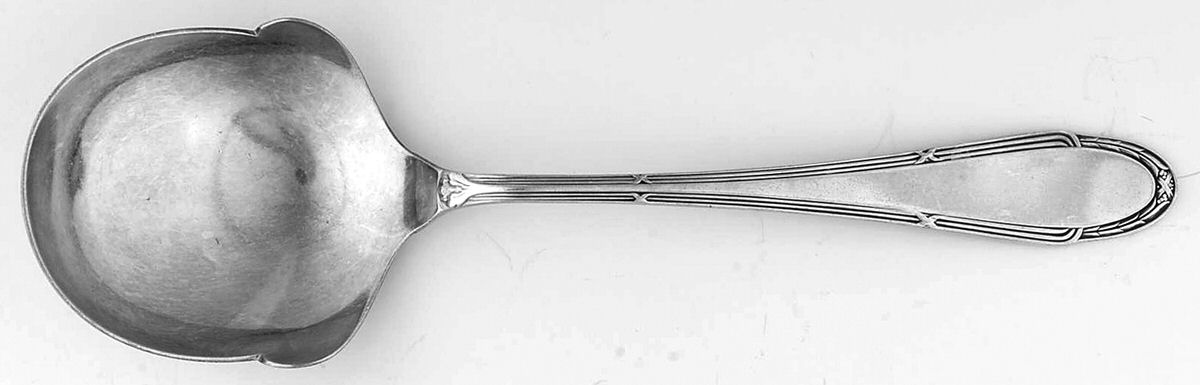WMF9 (SILVERPLATE) Solid Rice/Potato Spoon by WMF Flatware-1