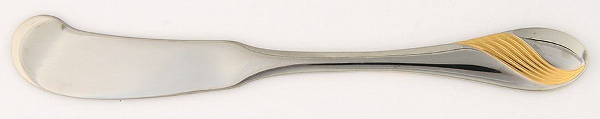 Golden Charm (Stainless) Flat Handle Butter Spreader by WMF Flatware-1