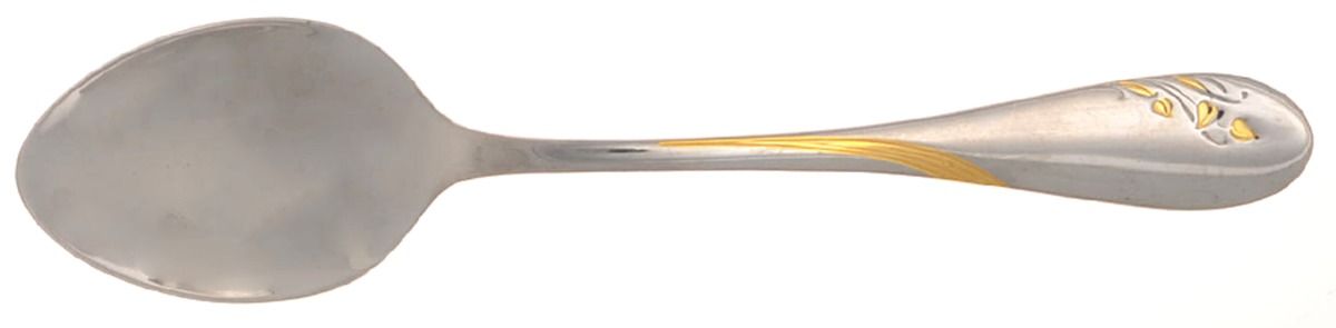 Golden Impressions (Stainless, Gold Accent) Teaspoon by WMF Flatware-1