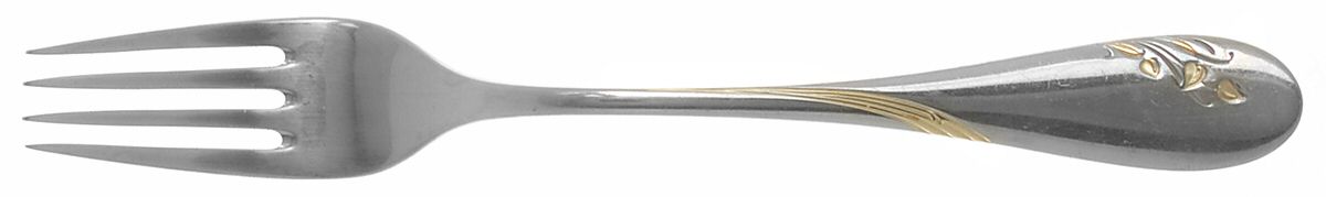 Golden Impressions (Stainless, Gold Accent) Fork by WMF Flatware-1