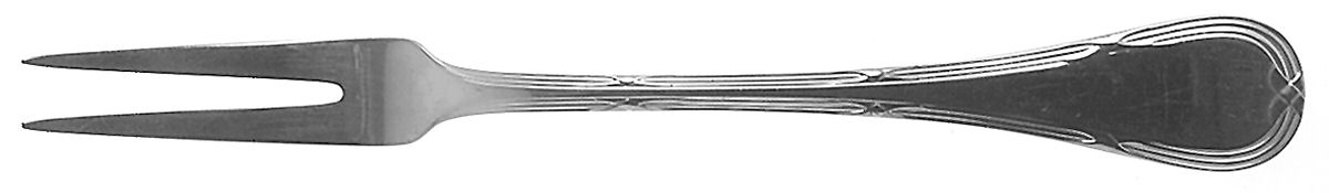 Grand Ribbon (Stainless) Small 2-Tine Cold Meat Serving Fork by WMF Flatware-1