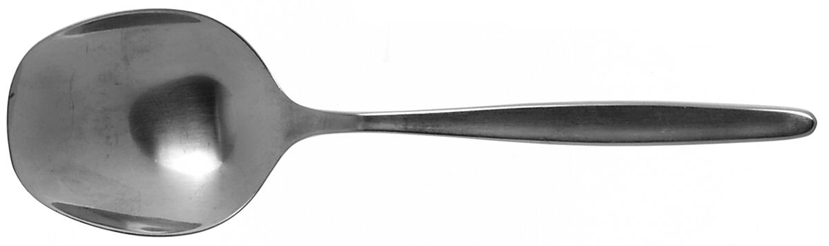 Laurel-Stockholm (Stainless, Newer, Satin) Solid Smooth Casserole Spoon by WMF Flatware-1