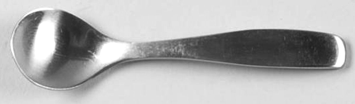Line (Older, Germany, Stainless) Individual Salt Spoon by WMF Flatware-1