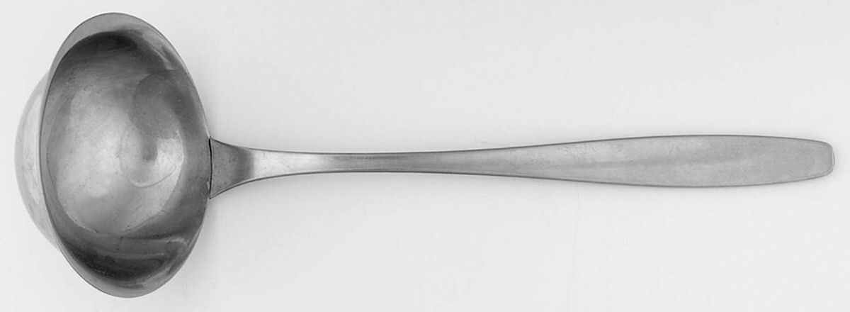 Line (Older, Germany, Stainless) Solid Soup Ladle by WMF Flatware-1