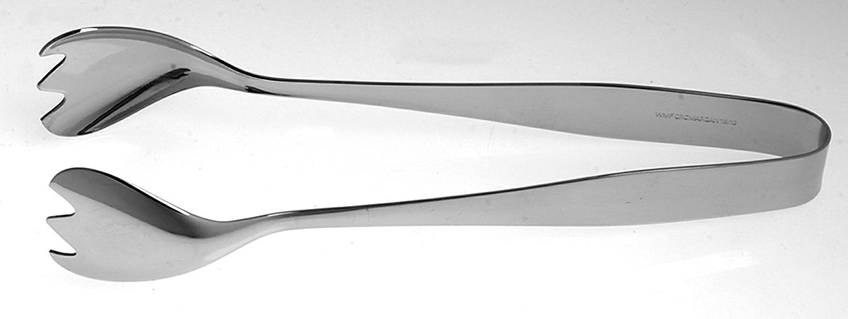 Manaos-Bistro (Stainless) Small Ice Serving Tongs by WMF Flatware-1