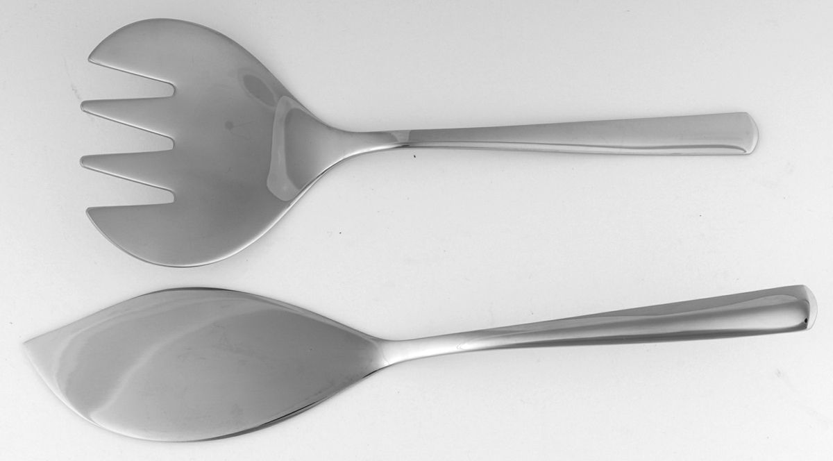 Manaos-Bistro (Stainless) 2 Piece Large Solid Fish Serving Set by WMF Flatware-1