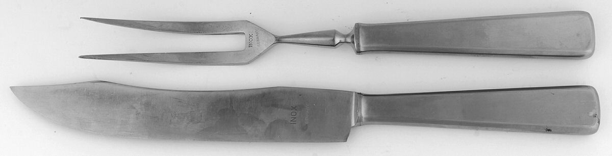 Meistersinger (Stainless) Small Stainless Blade 2-Piece Steak Carving Set by WMF Flatware-1