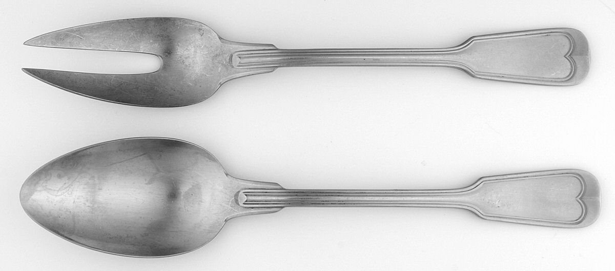 Murray Hill (Older, Germany, Satin) (2 Pc) Solid Salad Set by WMF Flatware-1