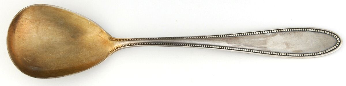 Pearl (Silverplate) Small Solid Serving Spoon by WMF Flatware-1
