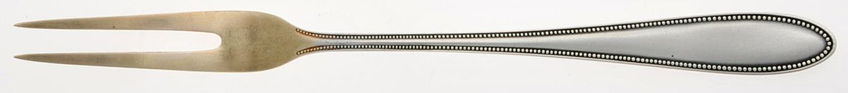 Pearl (Silverplate) Small 2-Tine Cold Meat Serving Fork by WMF Flatware-1